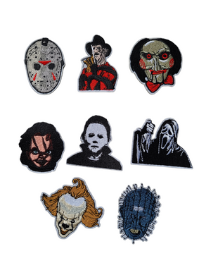 Horror Movie Heads Inspired Iron On Patches