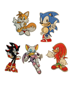 Sonic Themed Iron On Patches