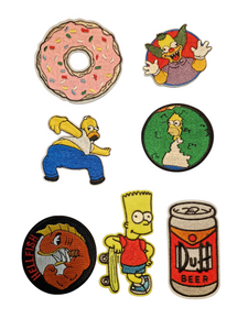 The Simpsons Inspired Iron On Patches