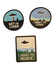 X Files Inspired Iron On Patch