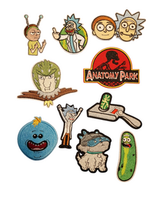 Rick and Morty Inspired Iron On Patches