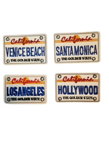 California License Plate Iron on Patch