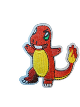 Set of 4 Pokemon Character Iron on Patchn- Charmander Pikachu Squirtle Bulbasaur