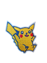 Set of 4 Pokemon Character Iron on Patchn- Charmander Pikachu Squirtle Bulbasaur