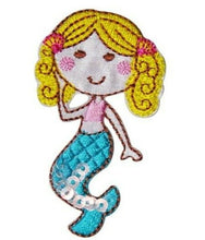 Mermaid character Princess Iron On patch Sew On transfer logo Badge - Brand New