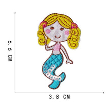 Mermaid character Princess Iron On patch Sew On transfer logo Badge - Brand New
