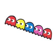 Pacman Ghosts Video Game Pac man Retro Iron On Patch Sew on Embroidered New