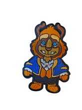 Beauty and the Beast Belle & Beast  Embroidered Iron On Sew On Patch - Twin Pack