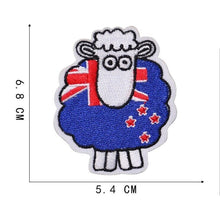 New Zealand Sheep Iron On Patch Sew on transfer - animal Sheep Travel