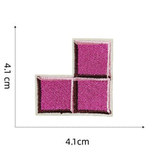 Tetris Inspired Colorful Block Iron on Sew on Patches Brand New (Individual)