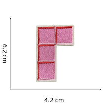 Tetris Inspired Colorful Block Iron on Sew on Patches Brand New (Individual)