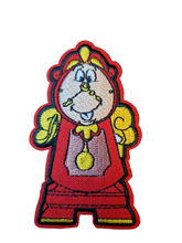 Beauty and the Beast Lumiere & Cogsworth twin pack Iron On Patch Sew On Transfer