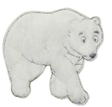 Fluffy Polar Bear - Iron On patch Sew On transfer logo Badge - Brand New