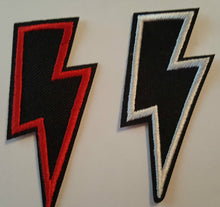 2 x Lightning Bolts Iron on Patch Brand New Sew on Patch - Fancy Dress