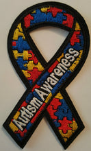 Autism Awareness Ribbon Iron on transfer Patch New Sew on Patch fancy dress
