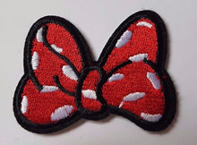 Minnie Mouse Bow Embroidered Iron On Sew On Patch Dress Bag t-shirt Jacket Skirt