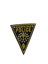 Hawkins Police & Power and Light Badge Iron On patch Sew On transfer - Twin Pack