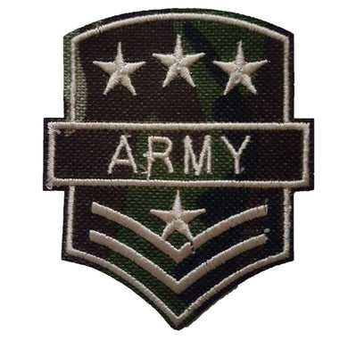 green camo style army military iron on patch sew on transfer