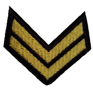 Corporal stripes chevrons iron on patch Sew on Transfer
