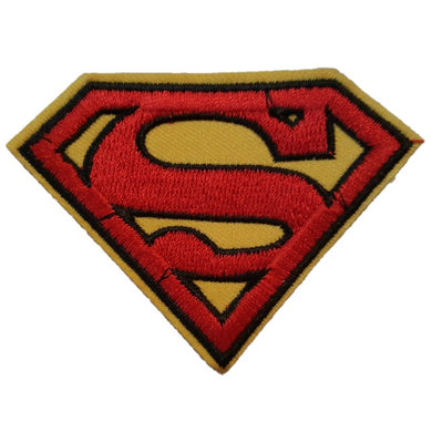 Superman Symbol Red and Yellow S Iron On Patch Sew On Transfer