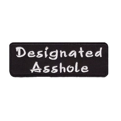 Designated Asshole Words Slogan Motorcycle Biker Patch Iron On Patch sew on transfer